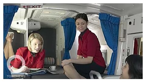 Secret rest cabin for pilots and flight attendants - TomoNews