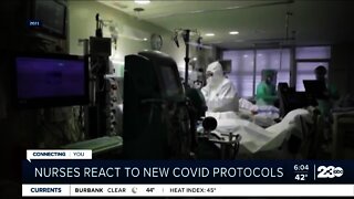 Nurses react to new COVID protocols