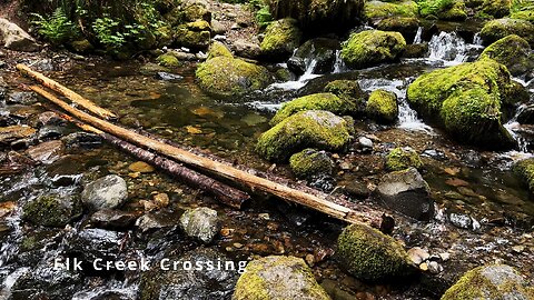 Crossing SERENE & PRISTINE Elk Creek @ Santiam Wagon Trail to House Rock Falls & Cave! | Oregon | 4K