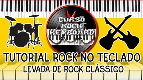 LEVADA DE ROCK CLÁSSICO NO TECLADO SUPER TOP PRA VC APRENDER