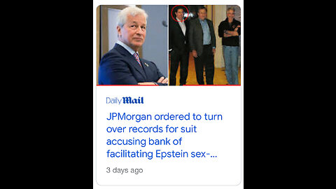 JPMORGAN CEO HAS TIES TO EPSTEIN?