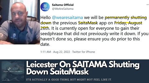 BREAKING: #SAITAMA Shutting Down #SaitaMask This Coming Friday