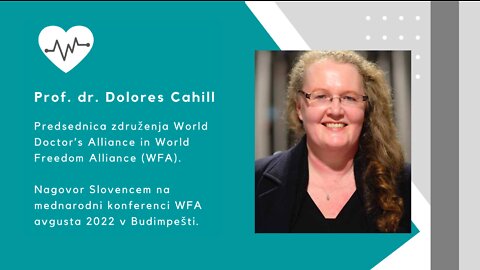 Prof. dr. Dolores Cahill, nagovor Slovencem v sklopu konference WFA, Budimpešta 2022