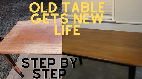 Refinishing An Old Table - How To Paint And Prep For A Lasting Finish - Faux Finish