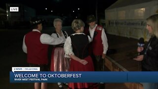 Music and dancing at Oktoberfest