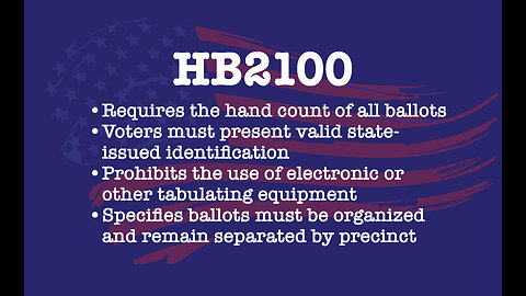 HB2100 - Requires the hand count of all ballots