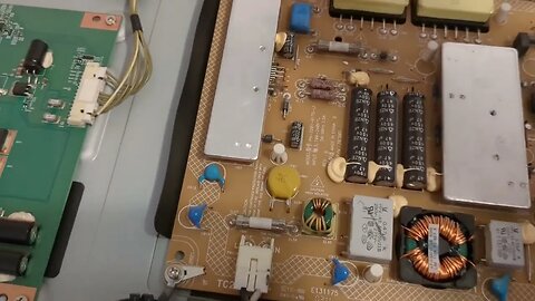 Discharge capacitor on TV
