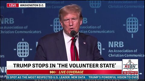 President Trump Addresses Christian Broadcasters at NRB Convention (Full Speech)