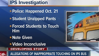 IPS investigating boy exposing himself on school bus