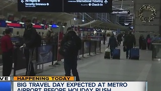 Big travel day expected at Detroit Metro Airport before holiday rush