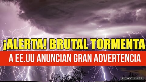 ¡Aterrador en EE.UU ⚠️ Una terrible tormenta golpea Iowa con advertencia de un feroz tornado!