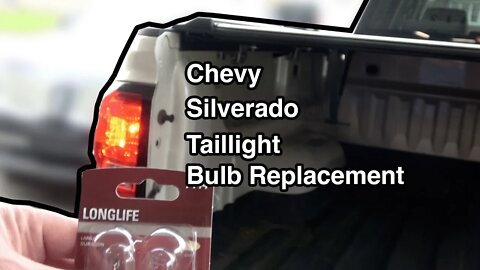 I had to change my taillight bulb on my 2014 Chevy Silverado.