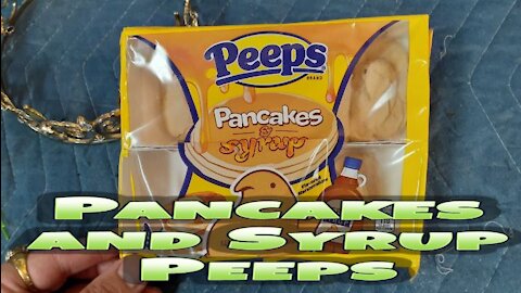 Pancakes and Syrup Peeps.
