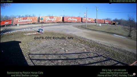 CPKC Holiday Train passes by the @NTR-OTC Richville Live Cam