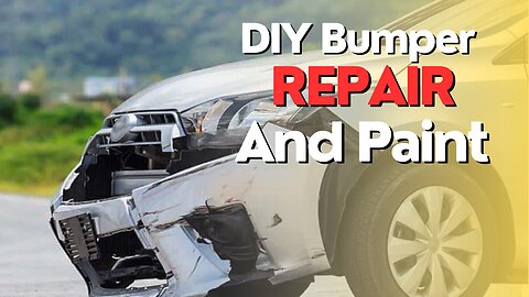 DIY Bumper Repair And Paint A Plastic Bumper Cover | How To Paint A Bumper Cover Solution🎨🖌