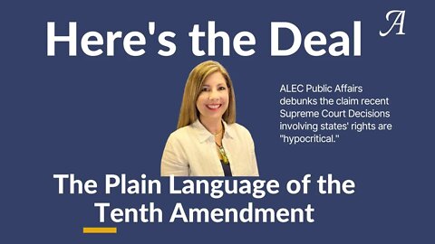 ALEC debunks claims recent Supreme Court Decisions are hypocritical on the issue of states' rights.