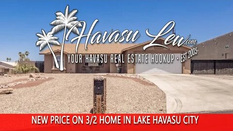Lake Havasu Home For Sale with NEW PRICE 3726 Sloop Ln MLS 1021983