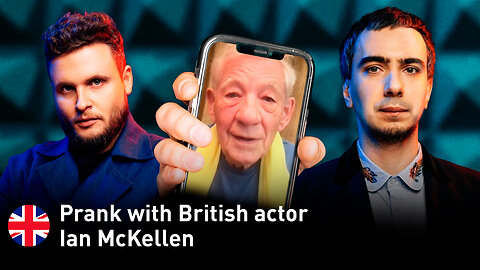 Prank with British actor Ian McKellen