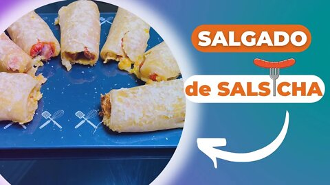 SALGADO FÁCIL DE SALSICHA , MUITO BOM!!! #salsicha #salgado #maiscomida #receita salty - 塩辛い - 咸