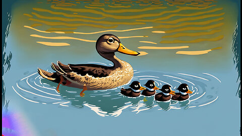 Quackers Family Swim Spectacle || Mom Duck vs. Rowdy Ducklings! 🦆 🏊‍♀️