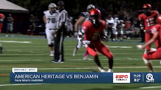 Benjamin holds off American Heritage in private school battle
