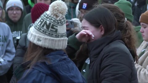 Thousands gathered on campus to honor and remember the 3 MSU students killed in Monday's mass shooting