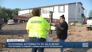 Flooding aftermath in Gila Bend