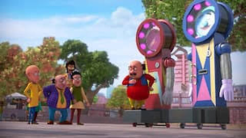 Weight machine- motu patlu in hindi - 3d animation cartoon for kids