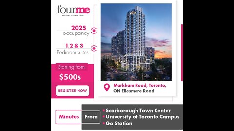 FourMe Condos On Markham And Ellesmere In Scarborough | Price List | Floor Plans | VIP Access