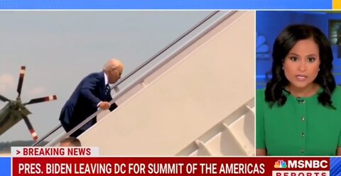 Biden vs. Stairs: The Battle Continues