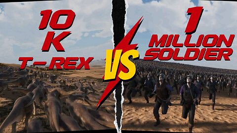 Ultimate Dinosaur Battle: 50000 Velociraptors vs 2 Trex