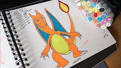 How To Draw Pokemon Charizard Step By Step Easy