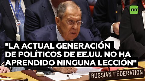 Lavrov: EE.UU. sufre complejos de superioridad e impunidad cada vez más graves