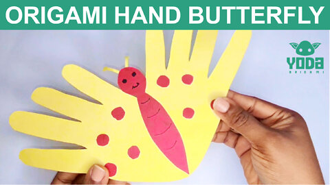 How To Make an Origami Hand Butterfly - Easy And Step By Step Tutorial
