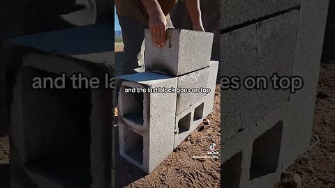 Building A Two Burner Rocket Stove Using Cinder Blocks #offgrid #diy #cooking