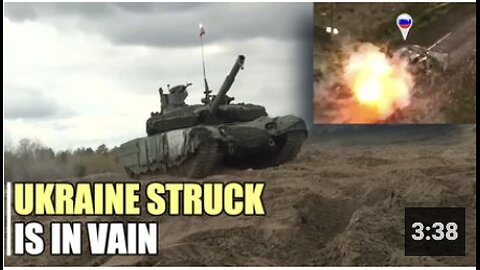 AWESOME! Russian T-90M tank can't be kill by Ukrainian FPV kamikaze