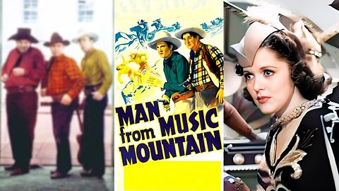 MAN FROM MUSIC MOUNTAIN (1938) Gene Autry, Smiley Burnette & Carol Hughes | Drama, Western | B&W