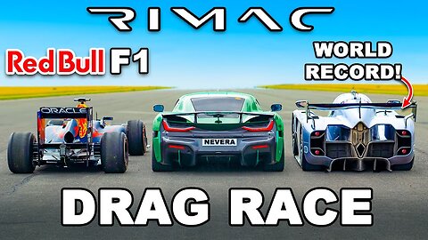 F1 Car vs Rimac vs McMurtry: DRAG RACE