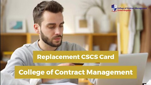 Learn how to renew and replacement CSCS card online