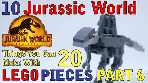 10 Jurassic World things you can make with 20 Lego pieces Part 6
