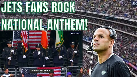 New York Jets Fans & NYPD SING National Anthem During UNBELIEVABLE PATRIOTIC TRIBUTE vs Ravens!