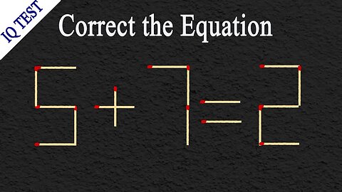 Move 1 matchstick to make the equation correct #matches #matchstickpuzzle #mathtricks #puzzles