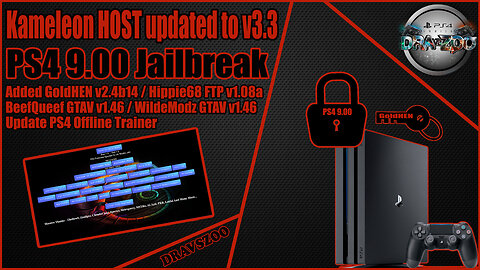 Kameleon HOST updated to v3.3 | Added GoldHEN v2.4b14 | Update PS4 Trainer | GTAV Mod Update