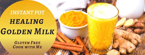 How to make anti inflammatory golden milk in the Instant Pot #cookwithme