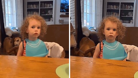 Little girl has hilarious response on who's the boss at home