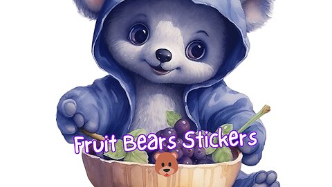 Fruit Bears Sticker Packs!