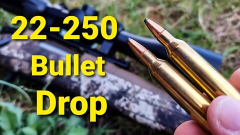 22-250 Bullet Drop - Demonstrated and Explained