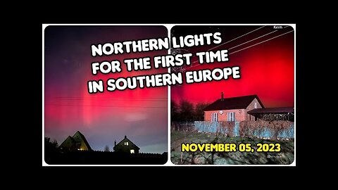 Europe Witnesses Spectacular Display of #NorthernLights! (Nov.05, 2023) #auroraborealis