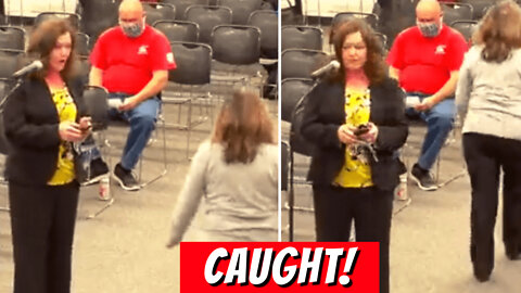 School Board Chair Storms Out Of Meeting After Being CAUGHT Maskless In Photo