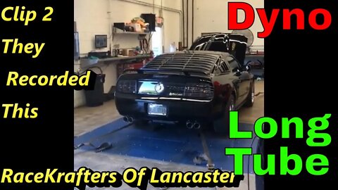 V6 MUSTANG ON The Dyno Fully Custom Exhaust Extreamly LOUD!!! VROOM VROOM!!!